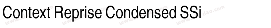 Context Reprise Condensed SSi Condensed Italic字体转换